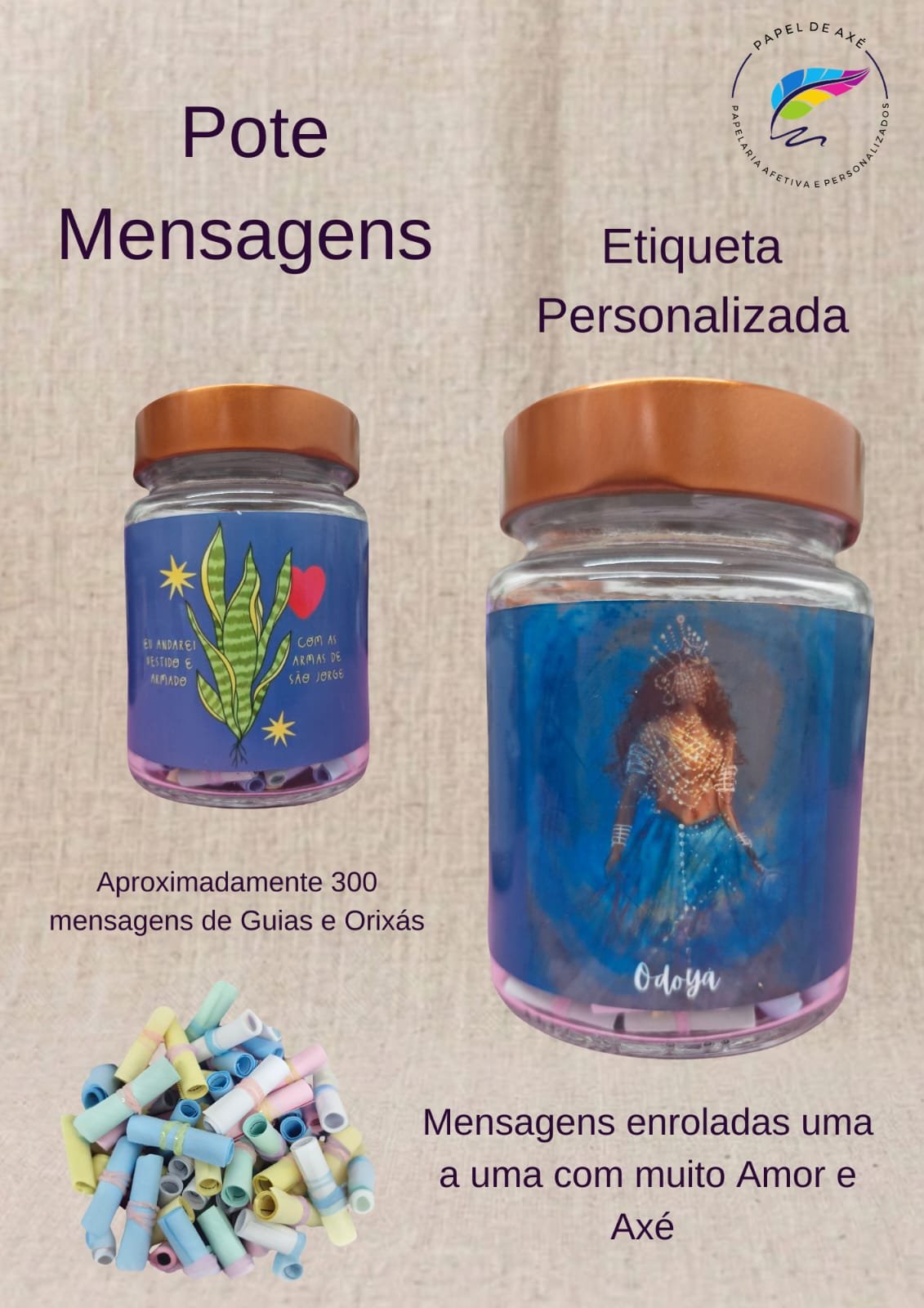 Pote de Mensagem dos Guias e Orixás
